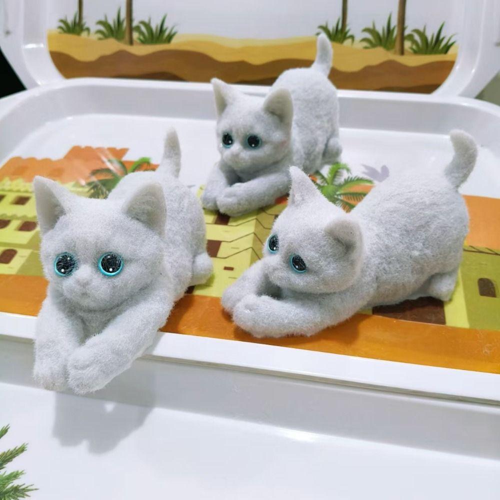 Мультяшная большая кошка кукла сжимаемая игрушка лежащая кошка искусственная кукла сжимаемая игрушка офис белый