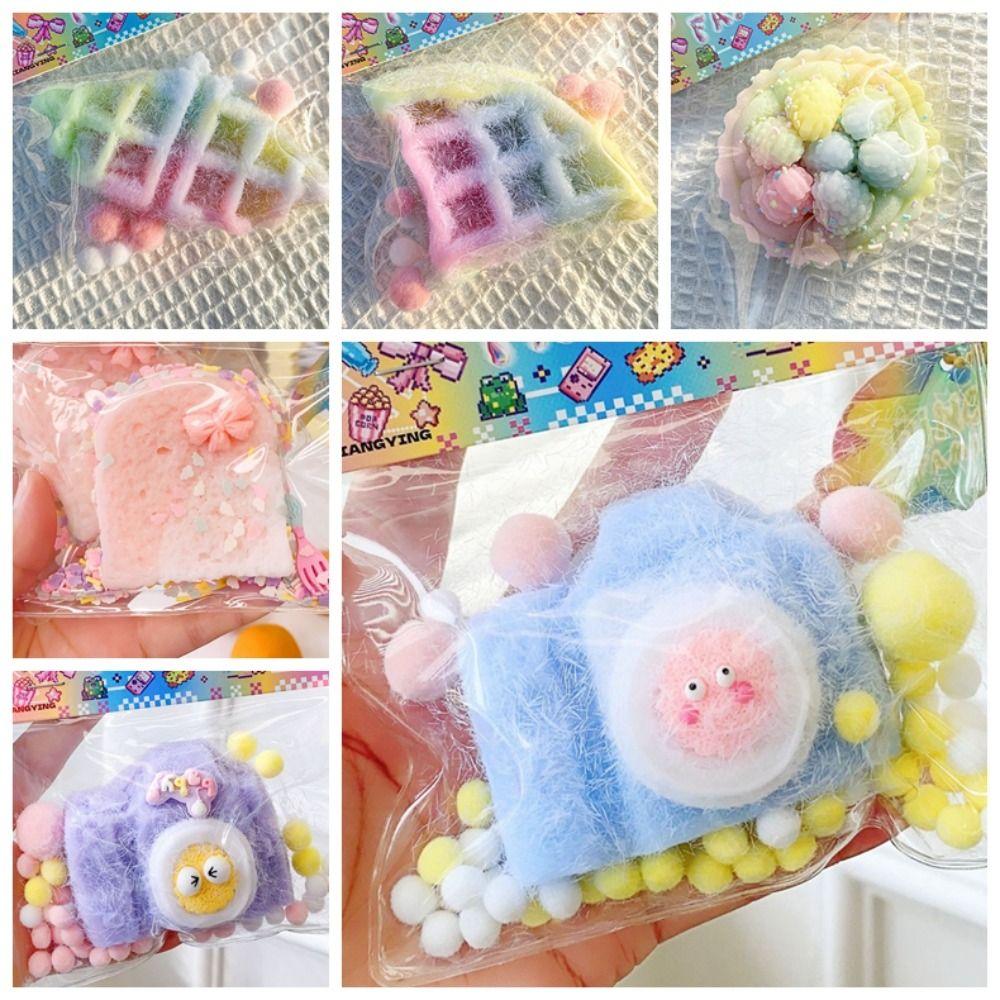 Мультяшные вафли, сжимаемая игрушка, интересная мультяшная мышка, сжимаемая сумка, детские игрушки