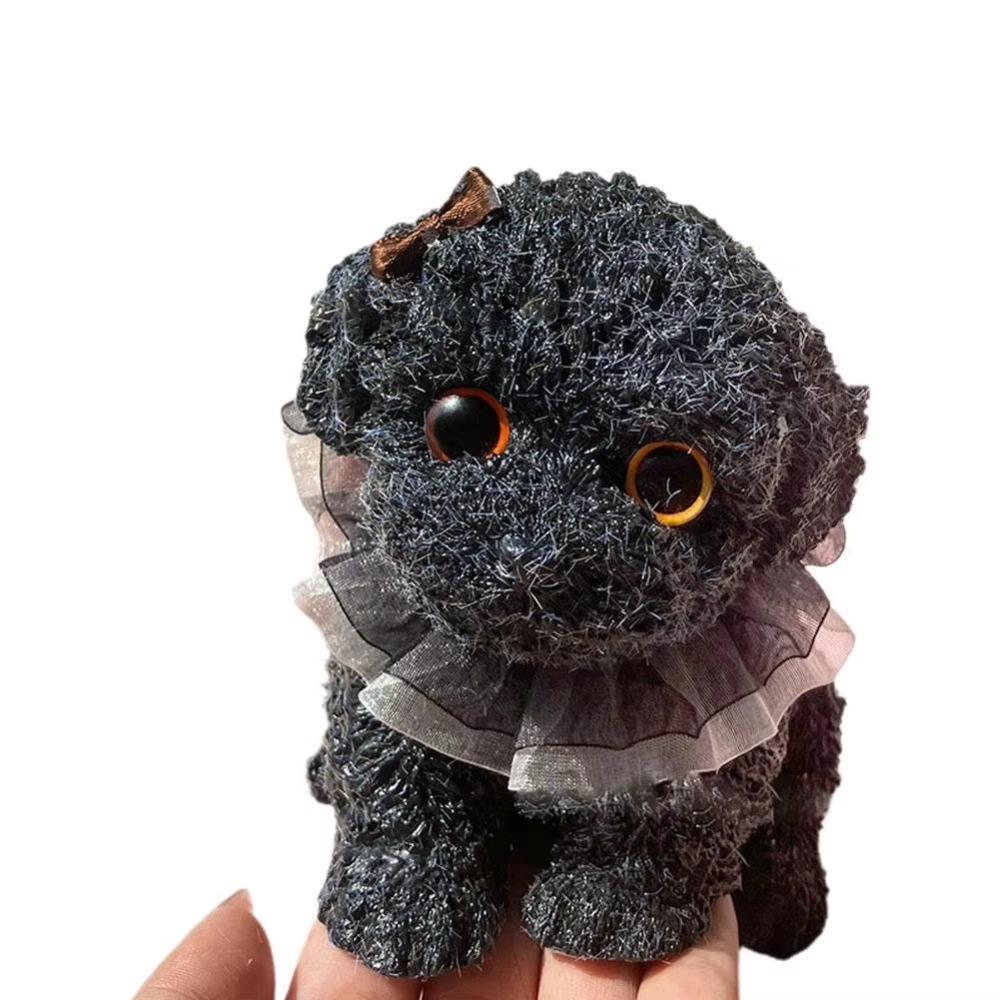 Игрушка-антистресс, снимающая тревогу, сжимаемая, для релаксации, сжимаемая, непоседа, сжимаемая, игрушки в виде плюшевого мишки и собаки, животное, тесто, милая сенсорная игрушка-непоседа чёрный