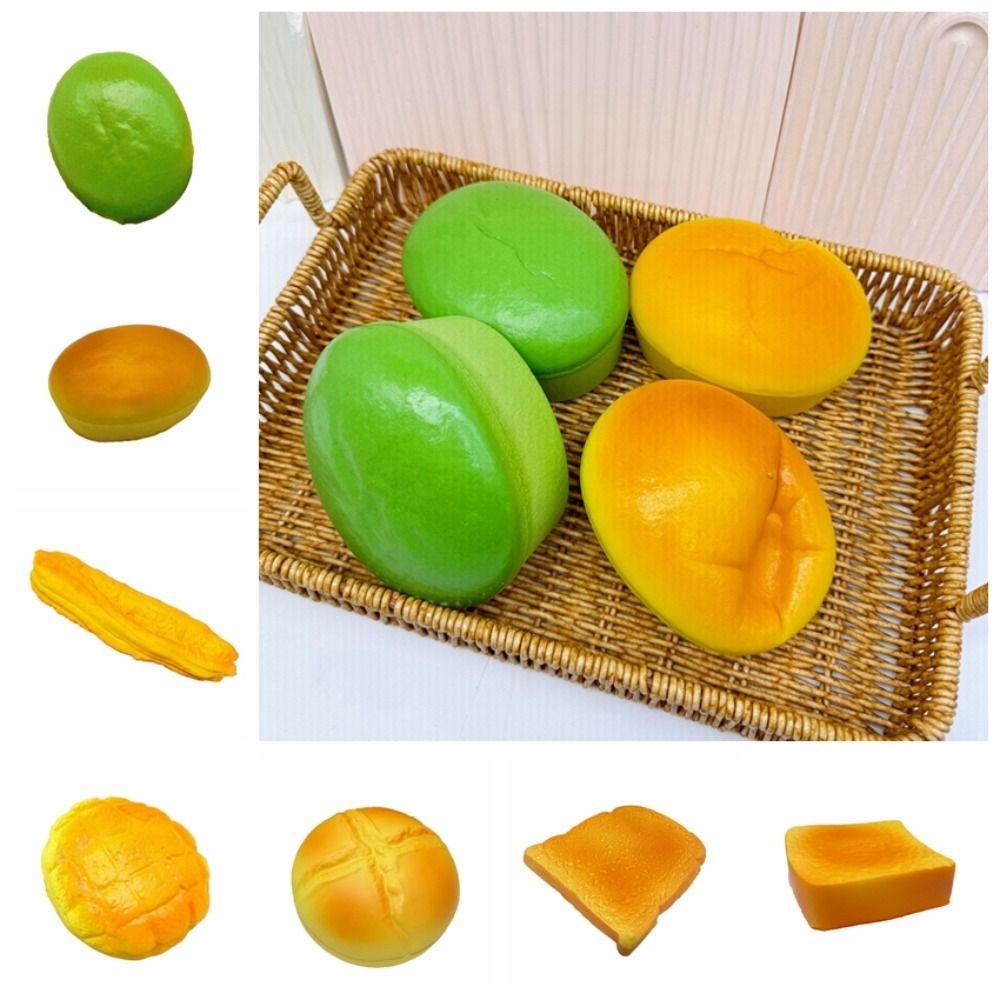 Медленно поднимающаяся имитация еды, сжимаемая игрушка, забавная сжимаемая игрушка, хлеб, еда, игрушки для детей, подарок