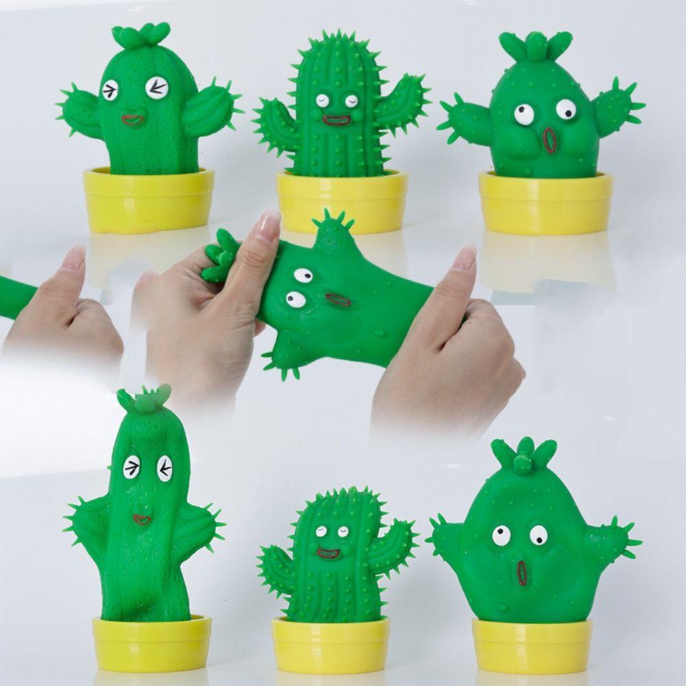 Имитация Растение Сжимаемая Игрушка TPR Lotso Fidget Toys Креативная игрушка Сжимаемая Кактус Подарок